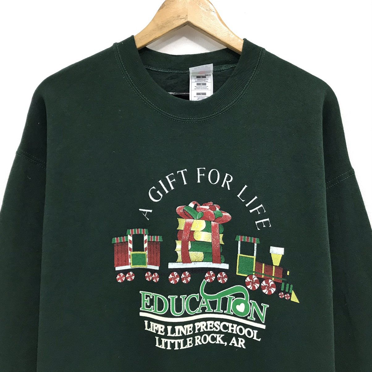 Vintage Vintage Education Sweatshirt Crew Neck Education University Size US M / EU 48-50 / 2 - 2 Thumbnail