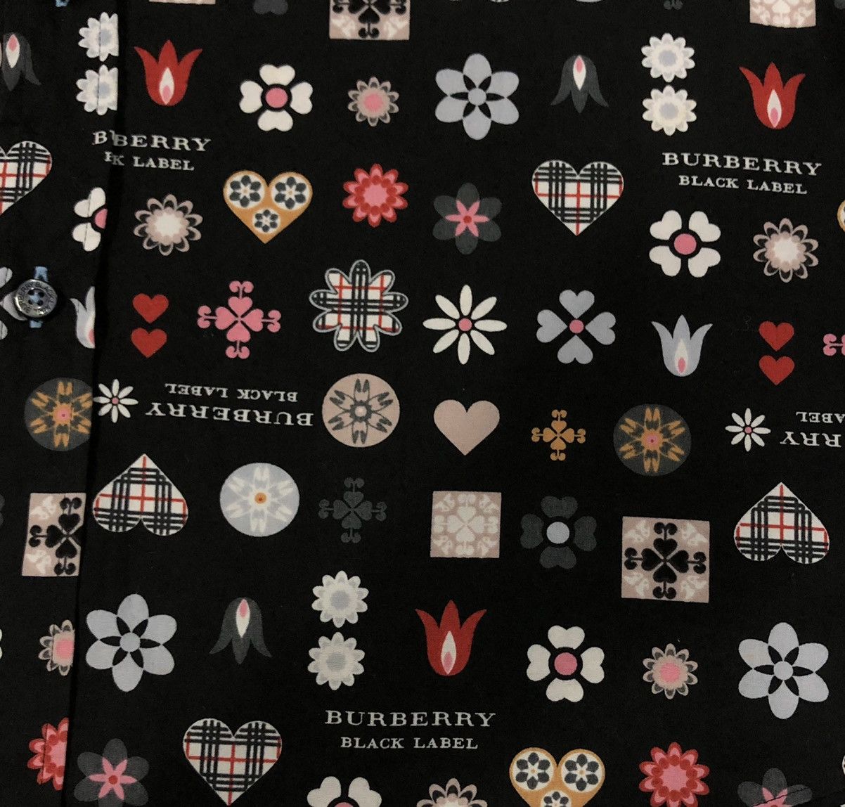 Burberry Authentic Burberry Black Label Full Print Long Sleeves Shirt Size US S / EU 44-46 / 1 - 12 Thumbnail