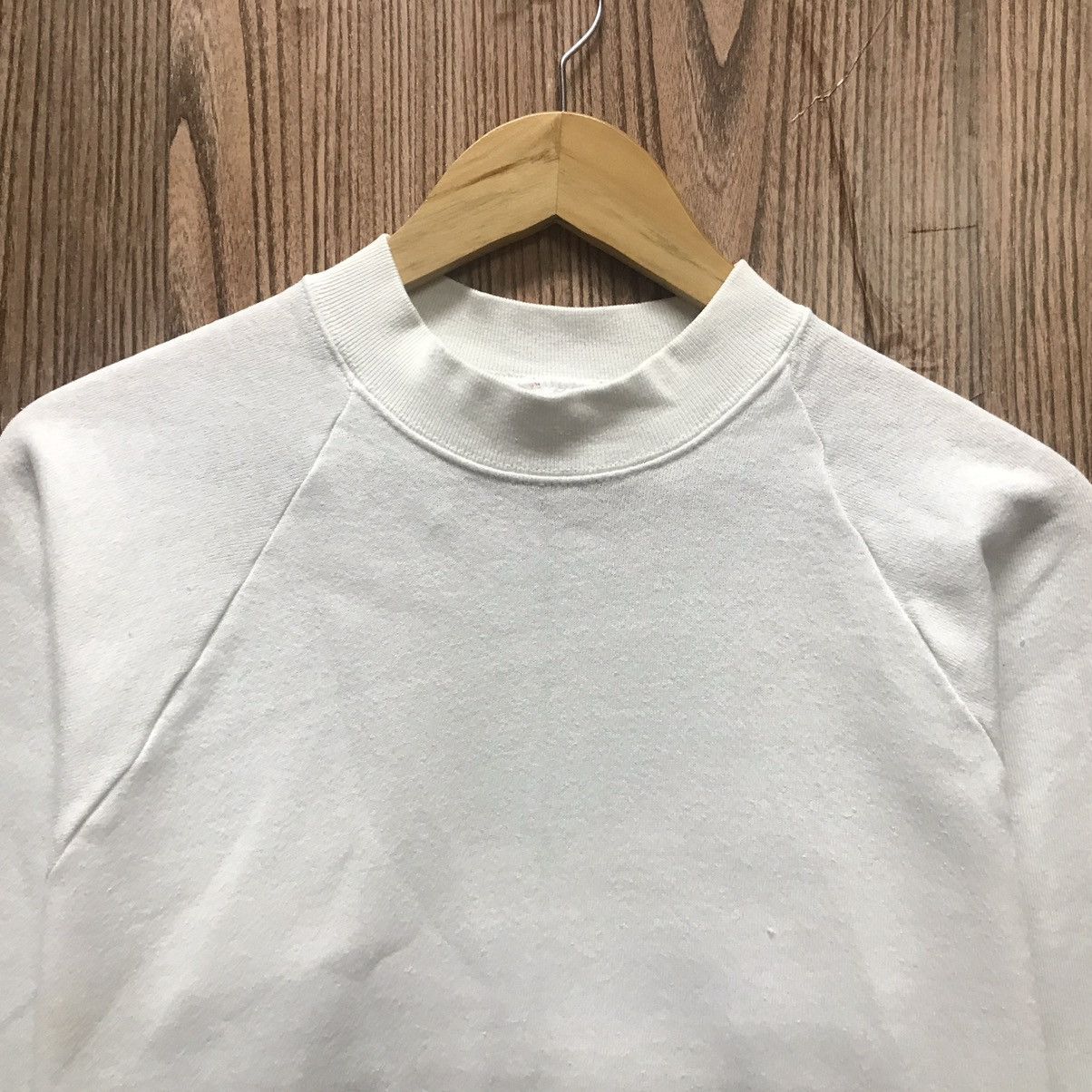 Fruit Of The Loom × Vintage Vintage Plain White Colour Sweatshirt CrewNeck Size US S / EU 44-46 / 1 - 2 Thumbnail