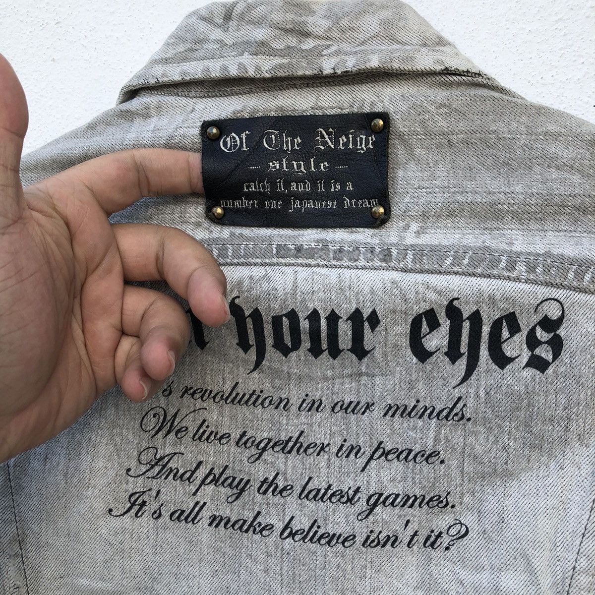 Japanese Brand VANQUISH GOLD DENIM JACKET ACID WASH DESIGN MADE IN JAPAN Size US S / EU 44-46 / 1 - 12 Thumbnail