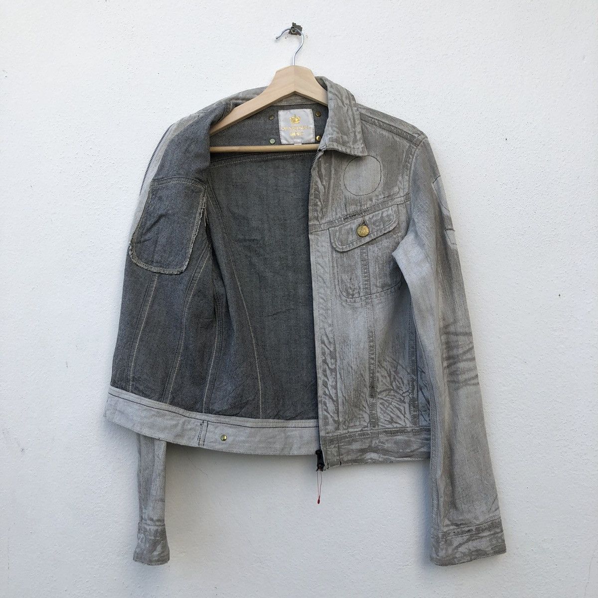 Japanese Brand VANQUISH GOLD DENIM JACKET ACID WASH DESIGN MADE IN JAPAN Size US S / EU 44-46 / 1 - 13 Thumbnail