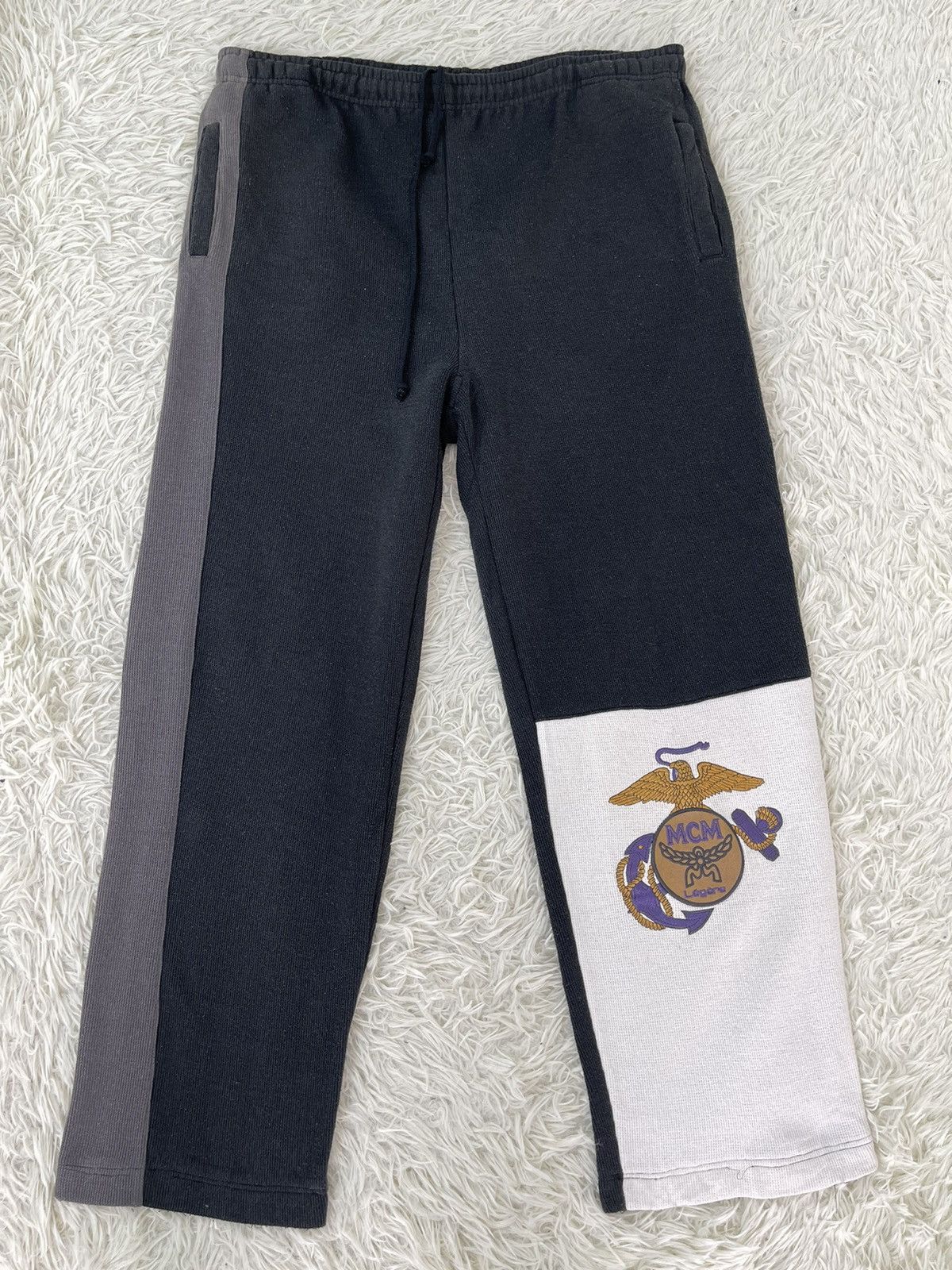 MCM × Vintage Vintage MCM Legere Sweatpants Embroid Logo 39 Size US 39 - 2 Thumbnail
