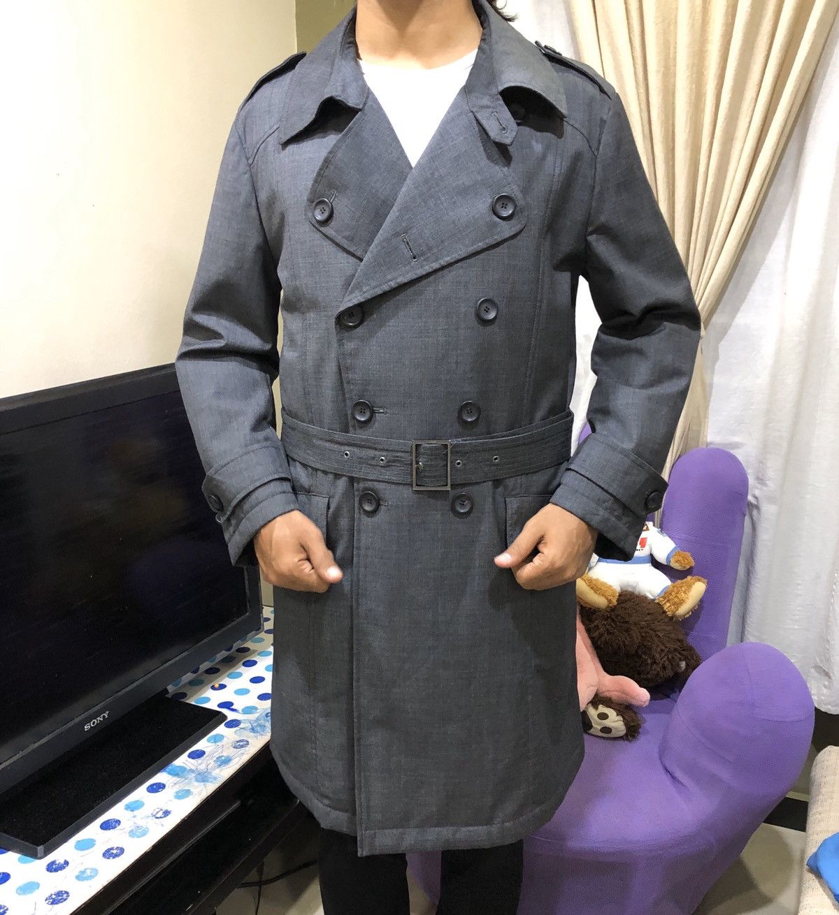 Armani Armani Collezioni Overcoat with Wind Repellent Size US L / EU 52-54 / 3 - 13 Thumbnail