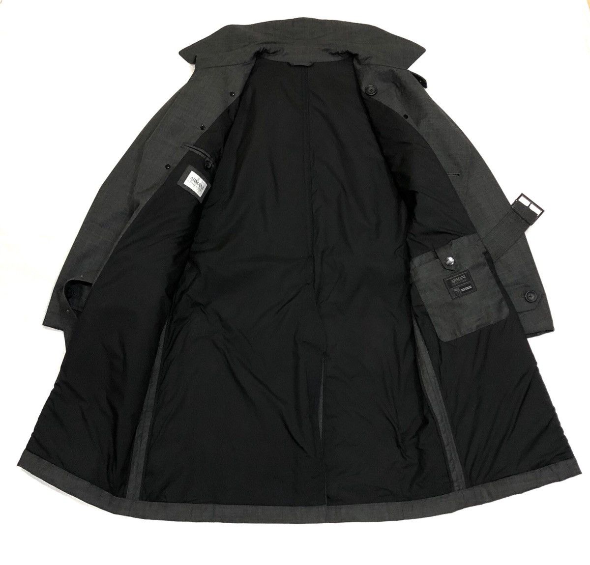 Armani Armani Collezioni Overcoat with Wind Repellent Size US L / EU 52-54 / 3 - 3 Thumbnail