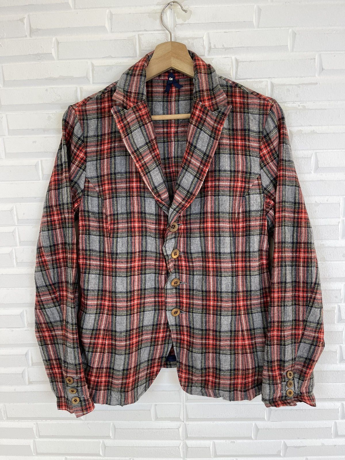 45rpm Vintage Kiro Hirata Design 45RPM Tartan Flannel Size US M / EU 48-50 / 2 - 2 Thumbnail
