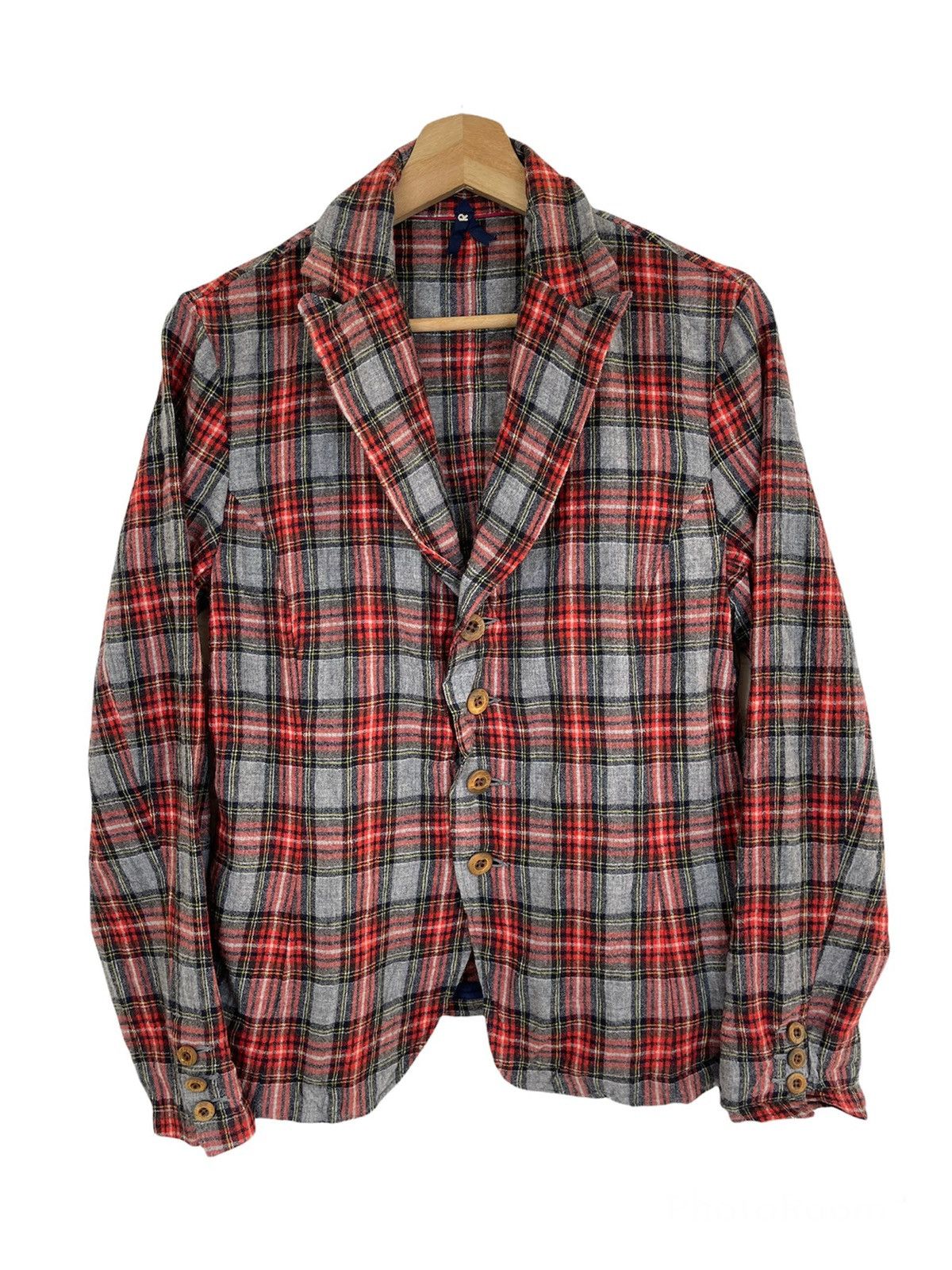 45rpm Vintage Kiro Hirata Design 45RPM Tartan Flannel Size US M / EU 48-50 / 2 - 1 Thumbnail