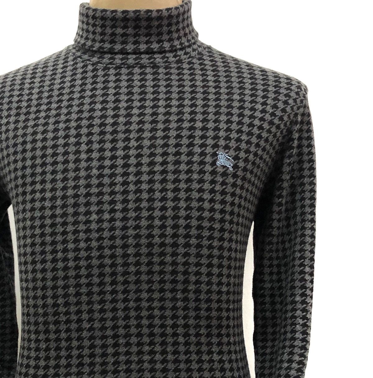 Burberry Burberry Black Label Houndstooth CheckTurtleneck Size US M / EU 48-50 / 2 - 2 Thumbnail