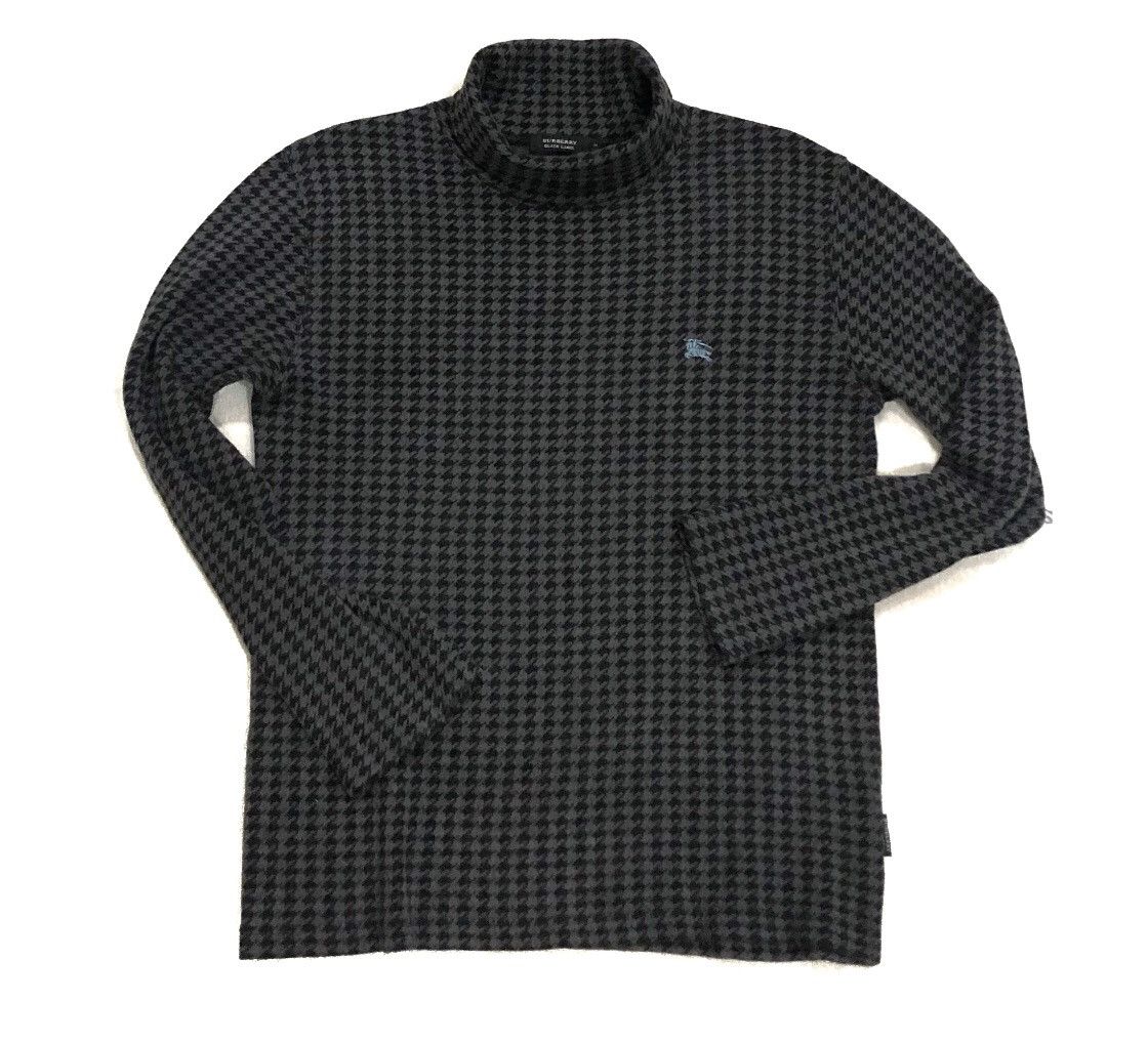 Burberry Burberry Black Label Houndstooth CheckTurtleneck Size US M / EU 48-50 / 2 - 11 Thumbnail