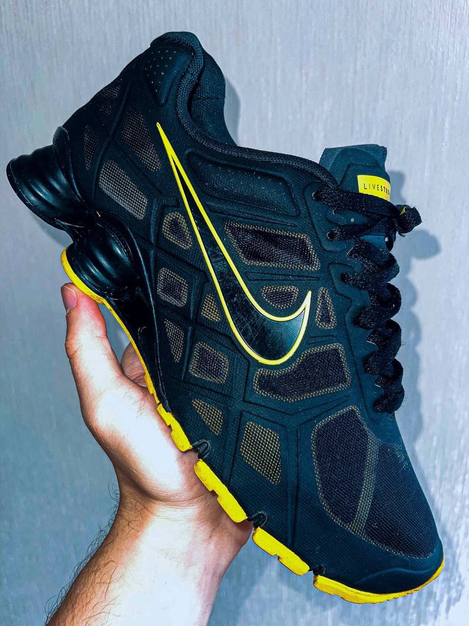 image of Nike Acg x Nsw Nikelab Shox Turbo 6 Sl Livestrong Tn Supreme Fragment Cdg Shoes in Black (Size 10)