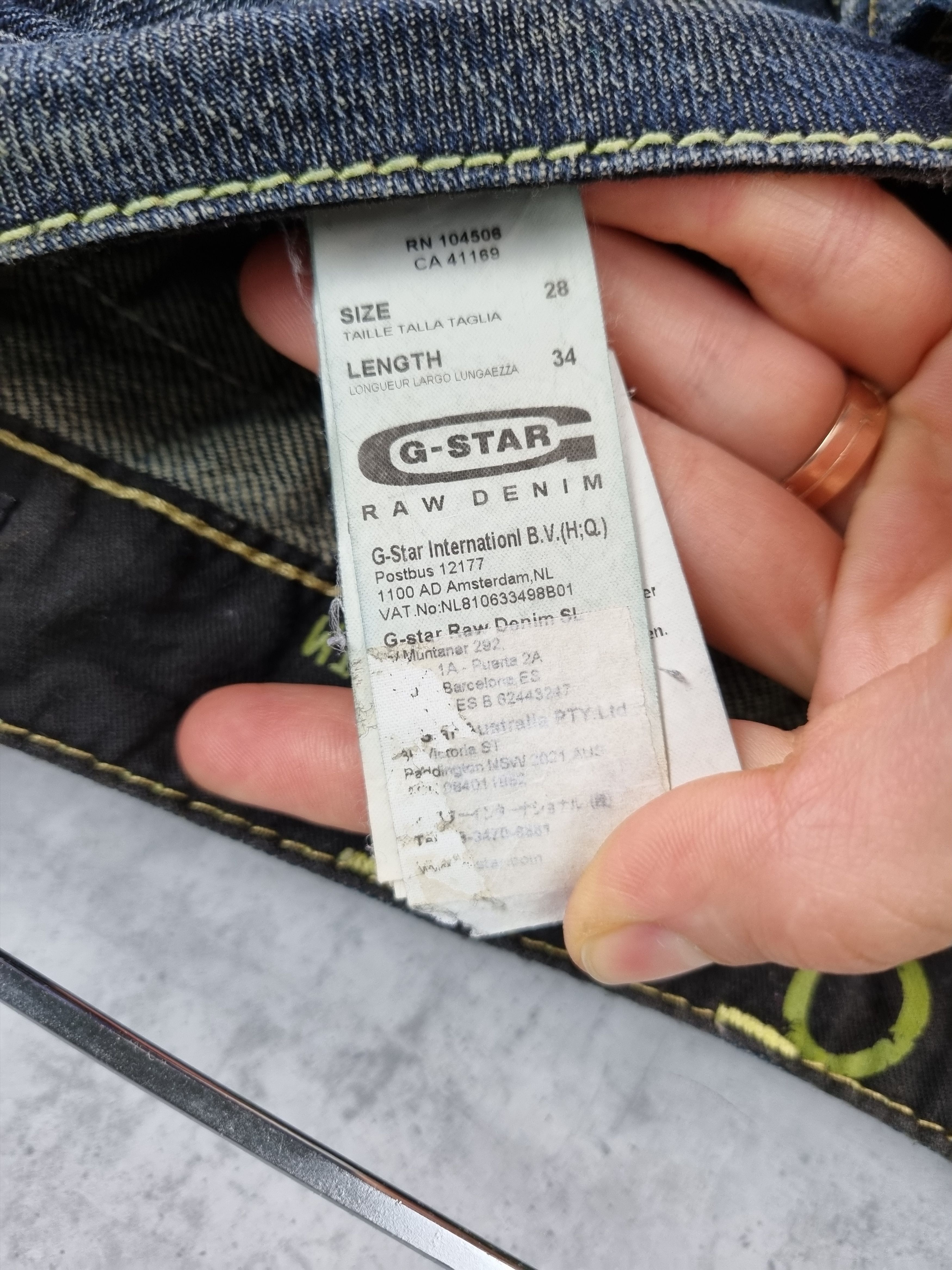 G-Star Rare Size Gstar Elwood GS3301 Denim Jeans Size US 28 / EU 44 - 6 Thumbnail