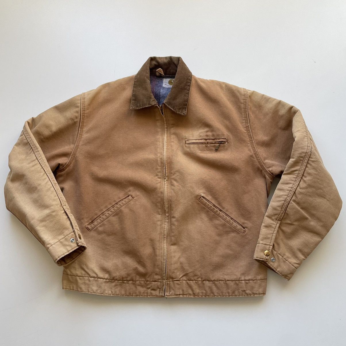 Vintage Vintage 80s 90s Carhartt Detroit Jacket Size 44 Faded Rare