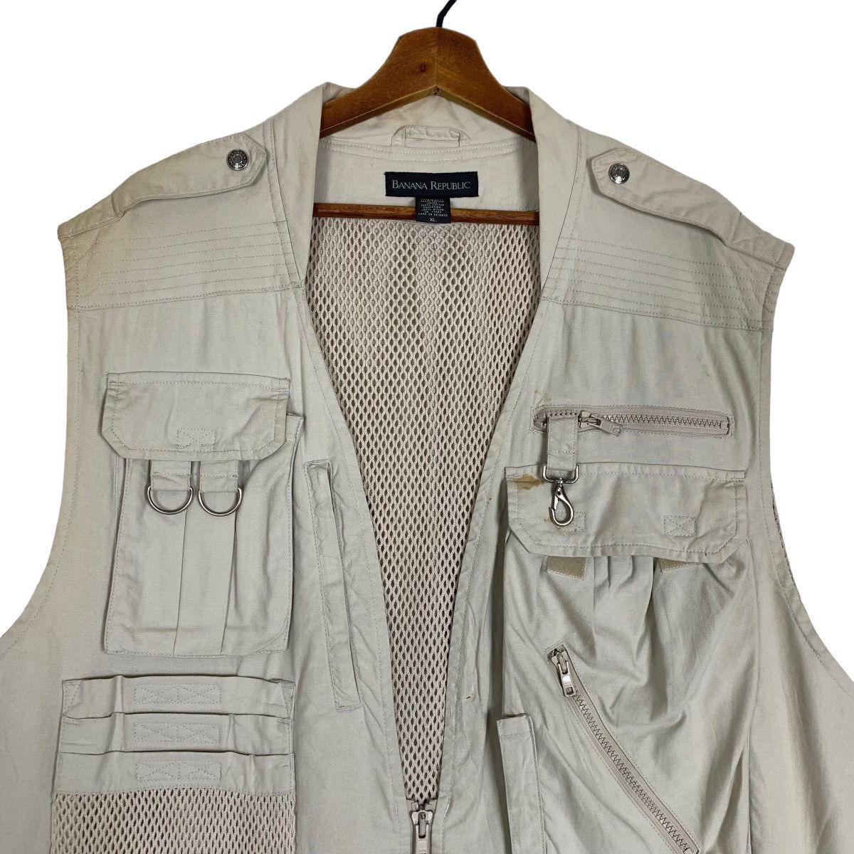 Banana Republic Heritage Safari Fishing top Hunting Vest Mens size Small (G-0211)