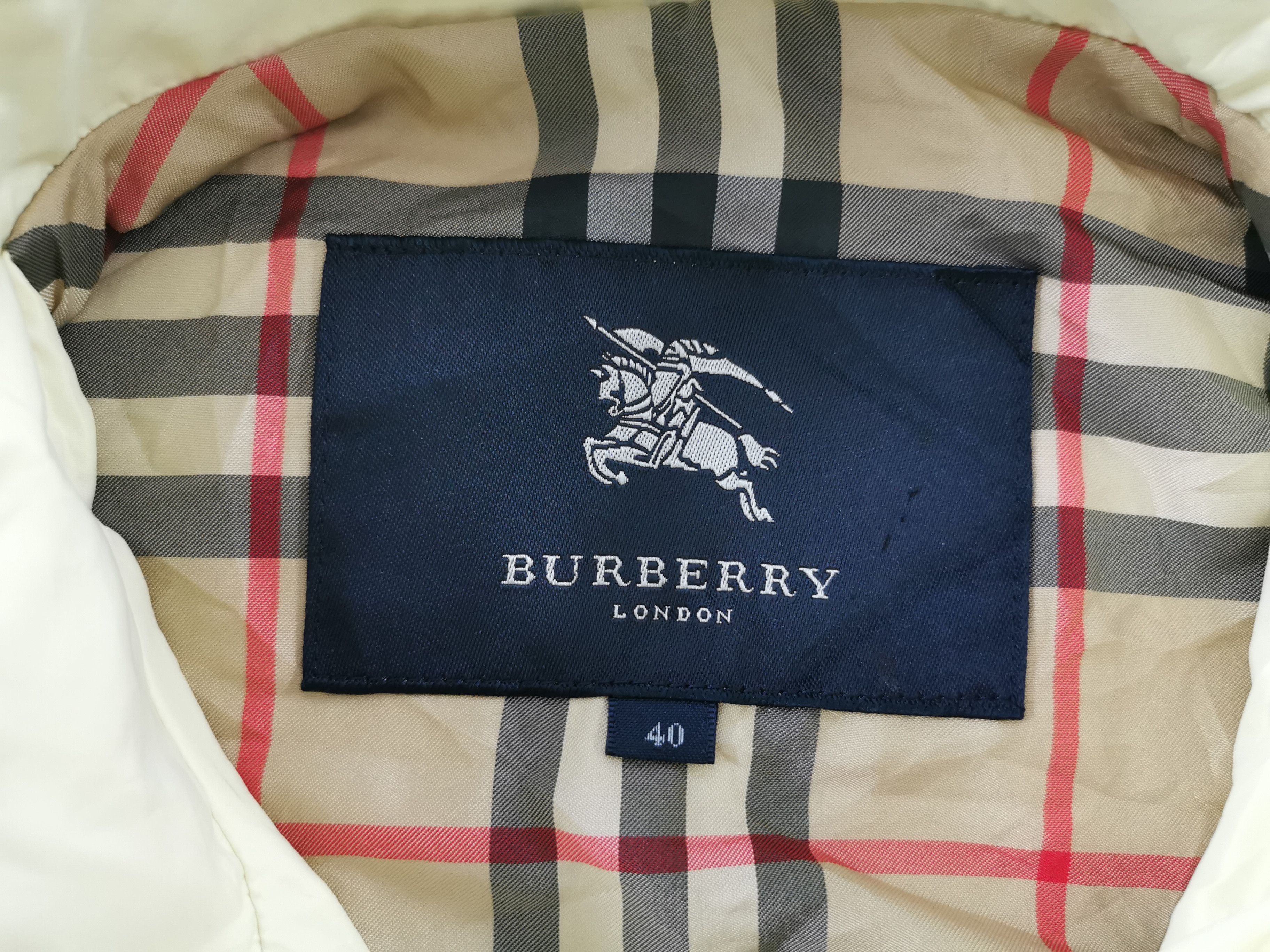 Vintage 90s Burberry Trench Coat Jacket Size M