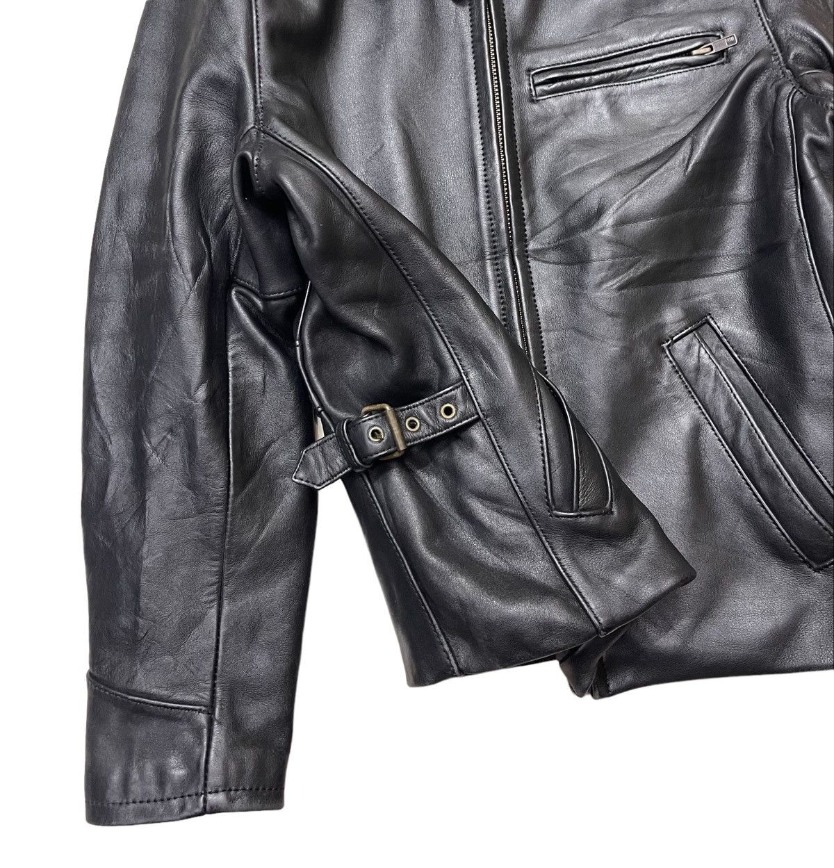 Harley Davidson × Vintage Harley Davidson Horsehide Leather Bikers Jacket Size US S / EU 44-46 / 1 - 8 Thumbnail