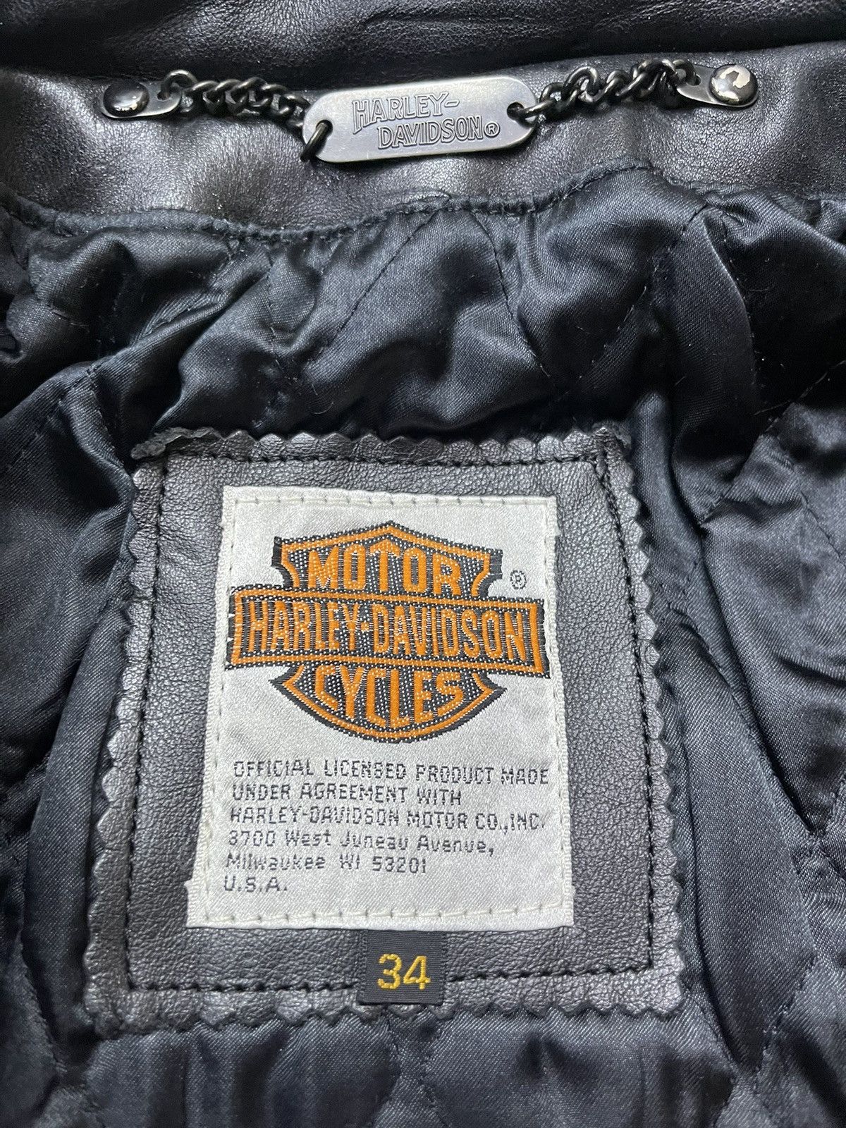 Harley Davidson × Vintage Harley Davidson Horsehide Leather Bikers Jacket Size US S / EU 44-46 / 1 - 12 Thumbnail