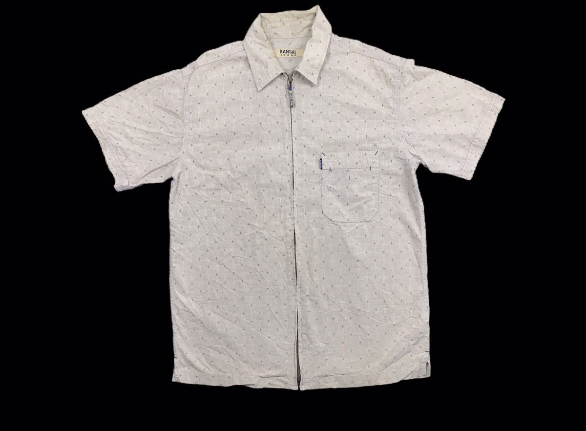 Japanese Brand × Kansai Yamamoto Kansai Yamamoto Jeans Shirt Zipper Up Pocket Classic Size US M / EU 48-50 / 2 - 1 Thumbnail
