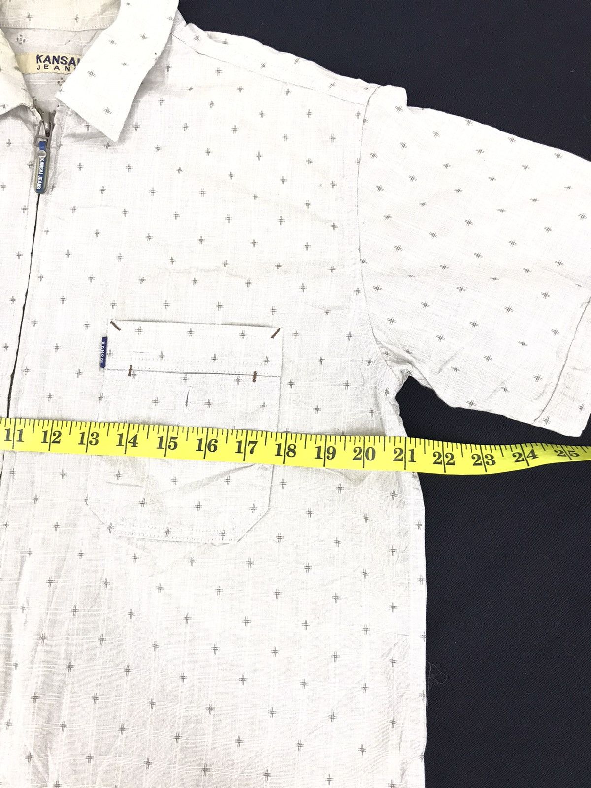 Japanese Brand × Kansai Yamamoto Kansai Yamamoto Jeans Shirt Zipper Up Pocket Classic Size US M / EU 48-50 / 2 - 8 Thumbnail