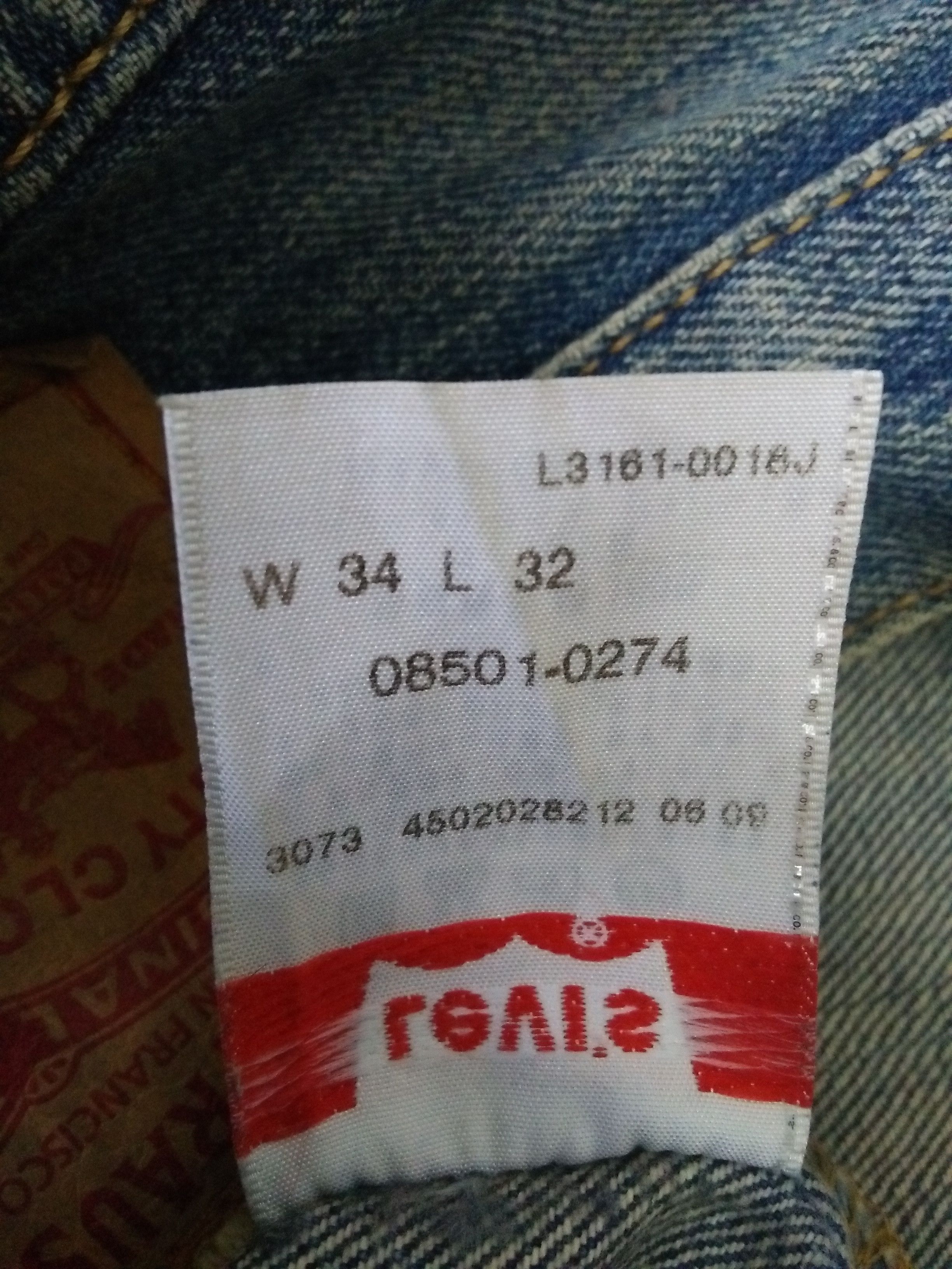 Levi's LEVIS 501 DISTRESSED DENIM (A952) Size US 35 - 10 Thumbnail