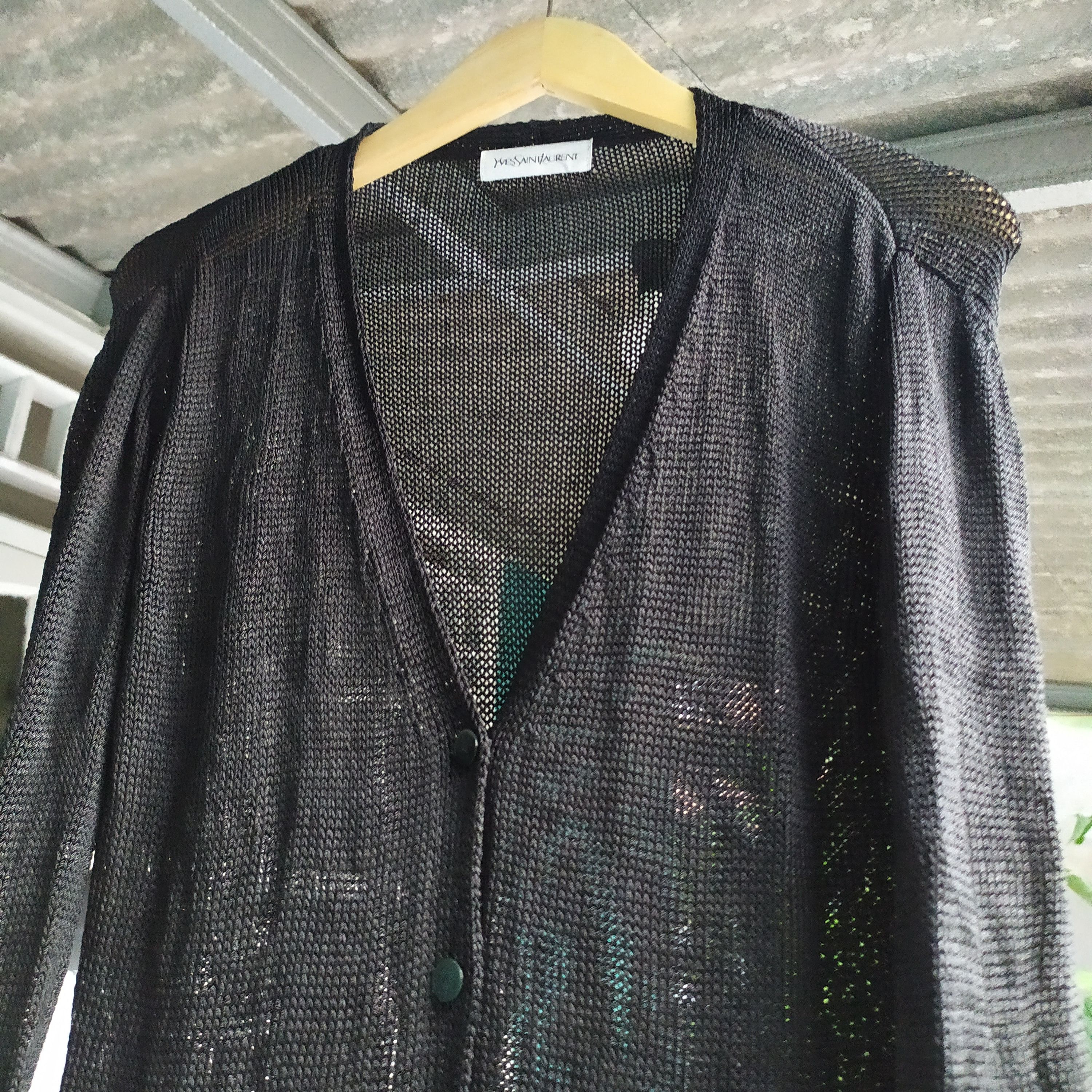 Yves Saint Laurent Vintage Outer Cardigans Yves Saint Laurent Rayon Blend Size US M / EU 48-50 / 2 - 7 Thumbnail