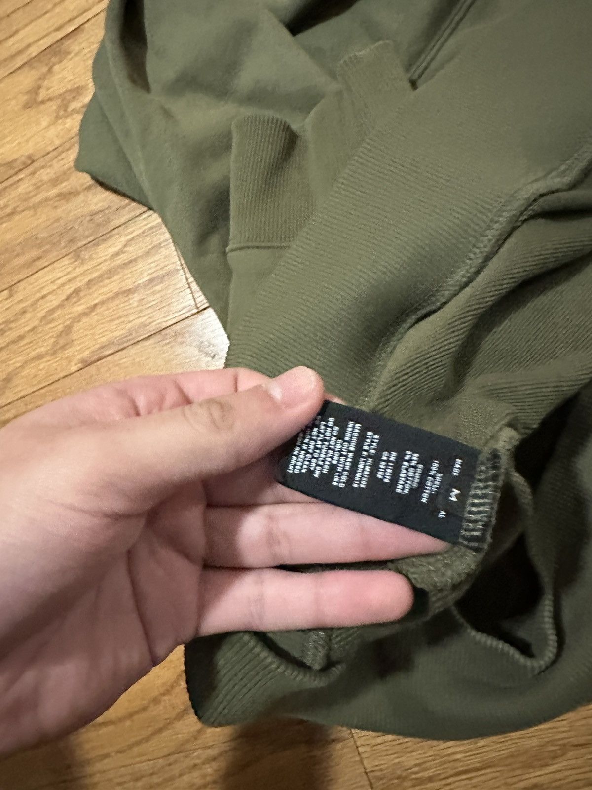 Helmut Lang Helmut Lang Olive Logo Hoodie Size US M / EU 48-50 / 2 - 6 Thumbnail