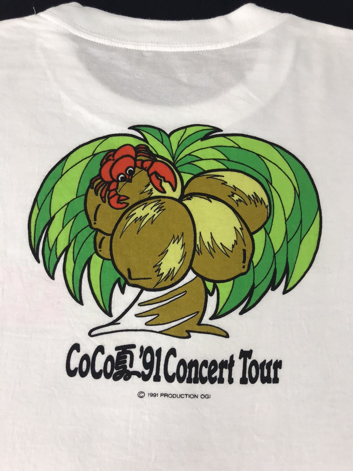 Band Tees × Vintage Vintage Coco 91’s Concert Tour Coconut Tree Crab T-shirt Size US L / EU 52-54 / 3 - 3 Thumbnail