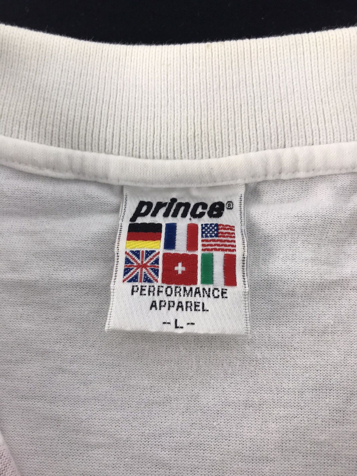 Prince × Vintage Vintage 90s Prince Polo T-shirt Tee Striped Style Printed Size US L / EU 52-54 / 3 - 4 Thumbnail