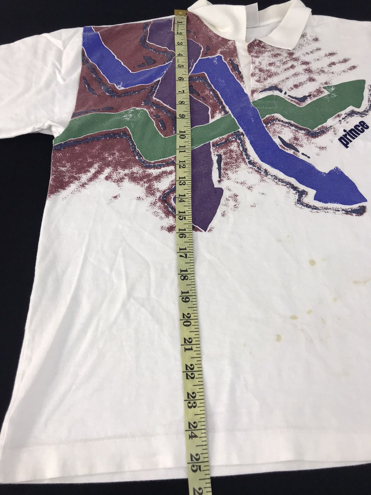 Prince × Vintage Vintage 90s Prince Polo T-shirt Tee Striped Style Printed Size US L / EU 52-54 / 3 - 8 Thumbnail