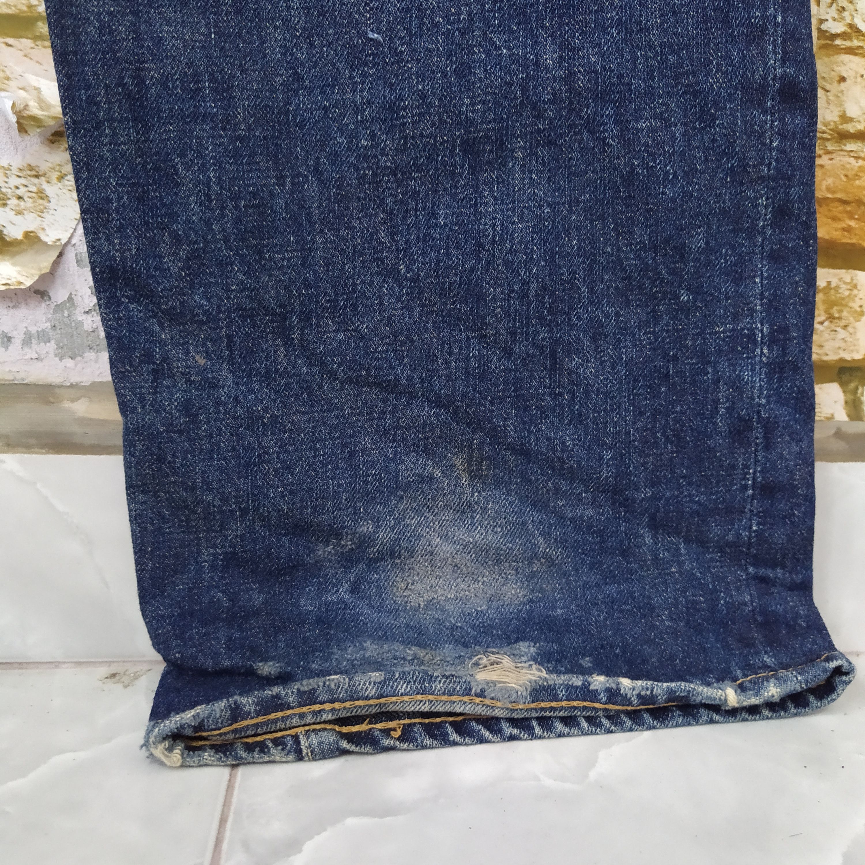 Big John VTG BIG JOHN DISTRESSED DENIM JAPAN (D194) Size US 30 / EU 46 - 2 Thumbnail