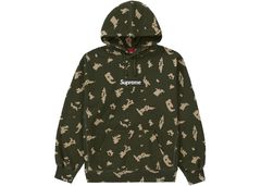 NIGO Poses for Supreme in Camo Box Logo Hoodie