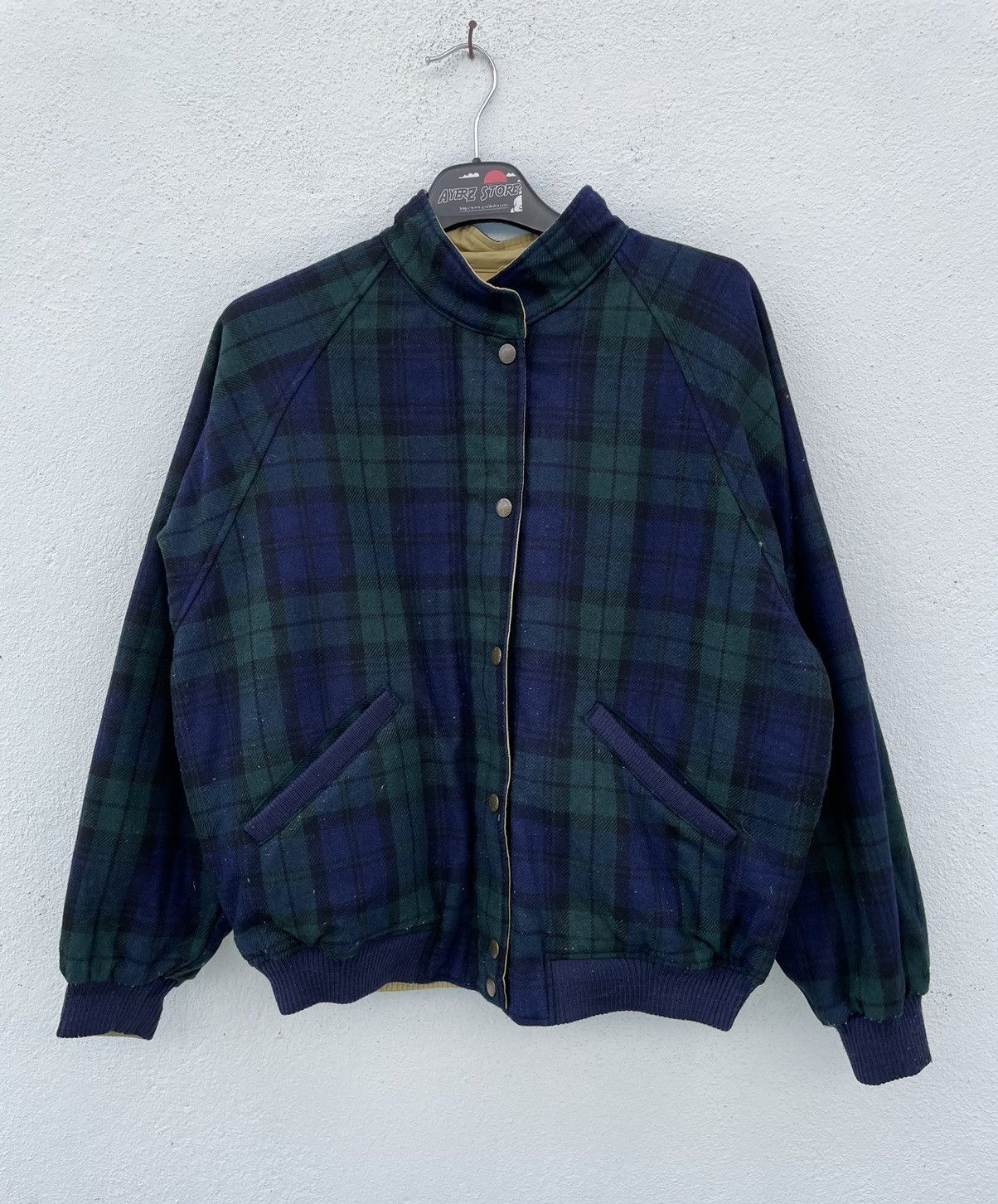 McGregor × Vintage Vintage Mc Gregor Reversible Check Plaid Bomber Jacket Size US M / EU 48-50 / 2 - 1 Thumbnail