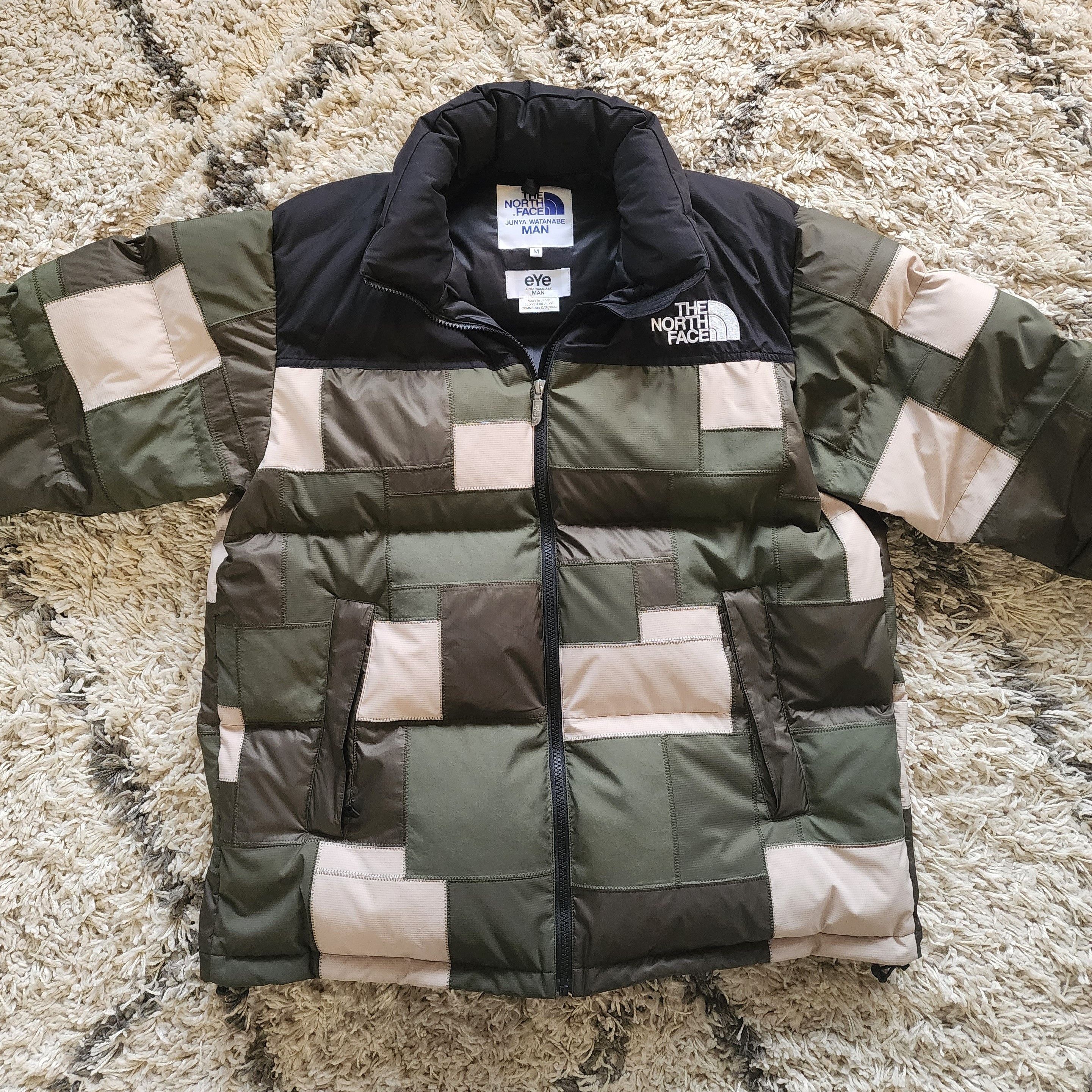 Junya Watanabe Junya Watanabe x TNF Patchwork Nuptse | Grailed