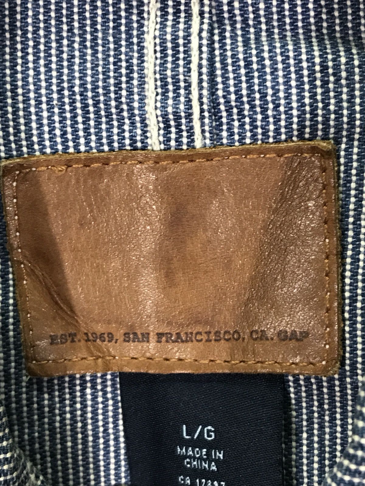 Gap Gap Jeans Workwear Hickory Jacket Size US L / EU 52-54 / 3 - 3 Thumbnail