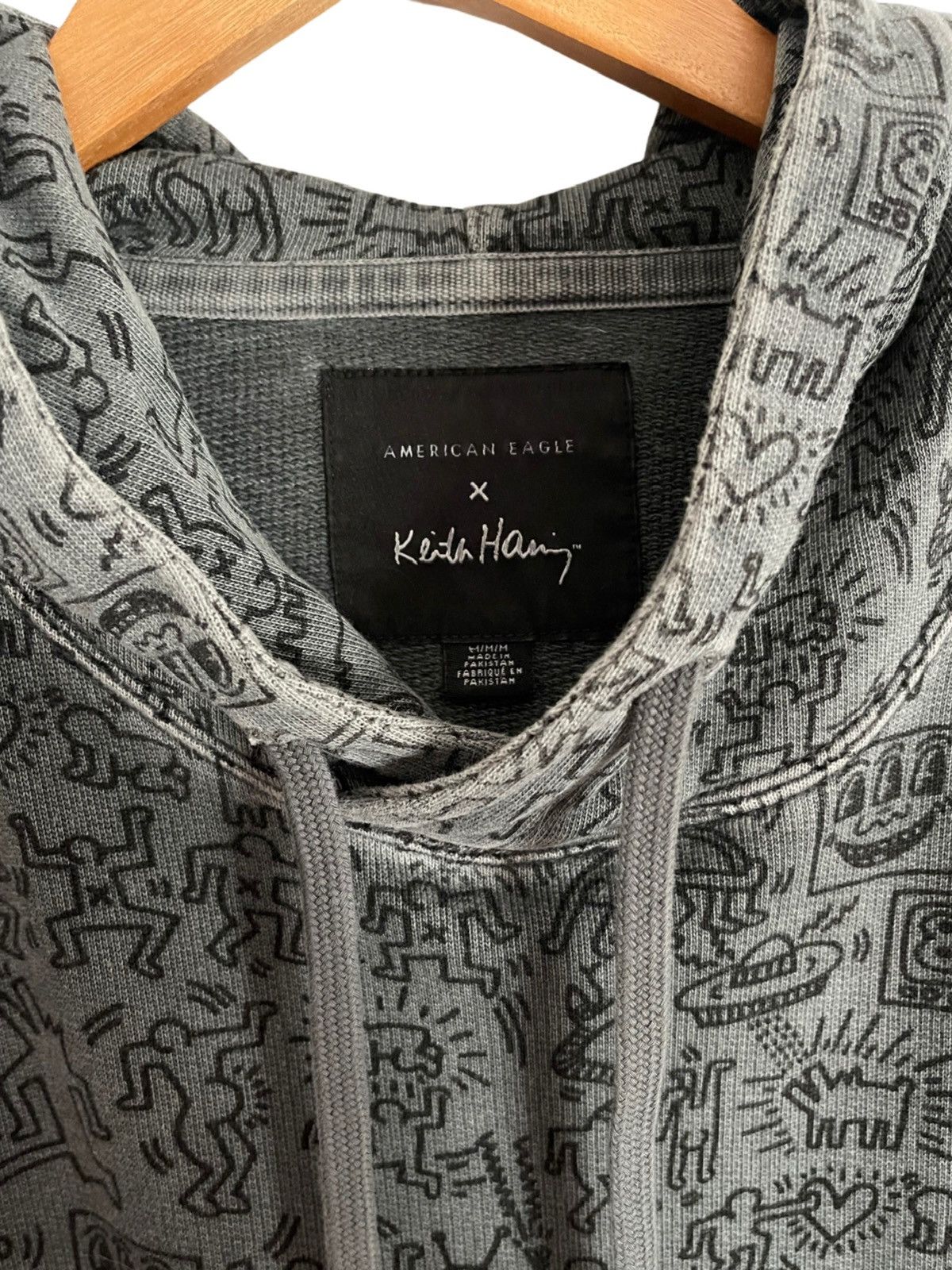 American Eagle Outfitters Keith Haring All Over Print Hoodie Size US M / EU 48-50 / 2 - 3 Thumbnail