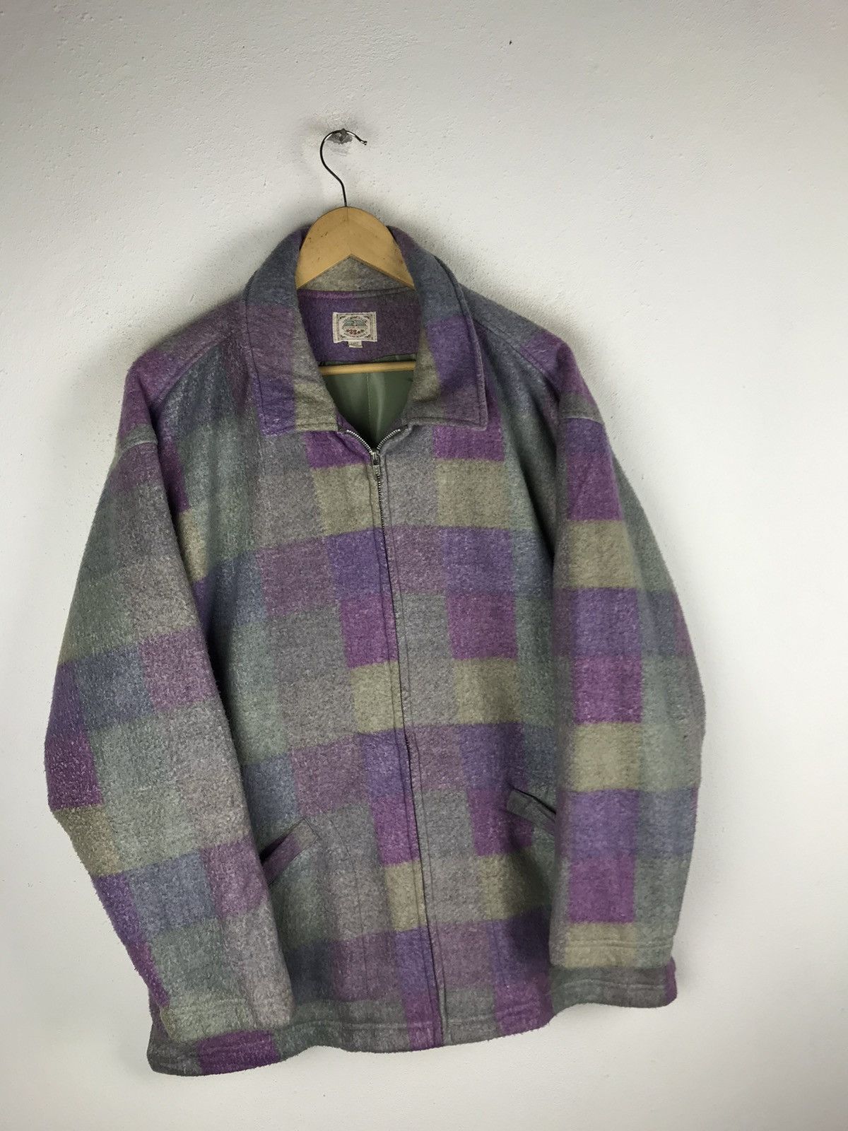 Japanese Brand × Vintage VIRGIN VOYAGE PLAID WOOL FABRIC VINTAGE JACKET Size US L / EU 52-54 / 3 - 3 Thumbnail