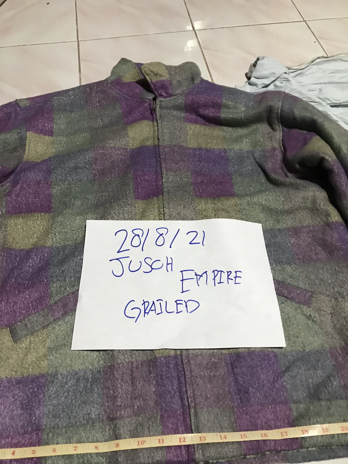 Japanese Brand × Vintage VIRGIN VOYAGE PLAID WOOL FABRIC VINTAGE JACKET Size US L / EU 52-54 / 3 - 8 Thumbnail