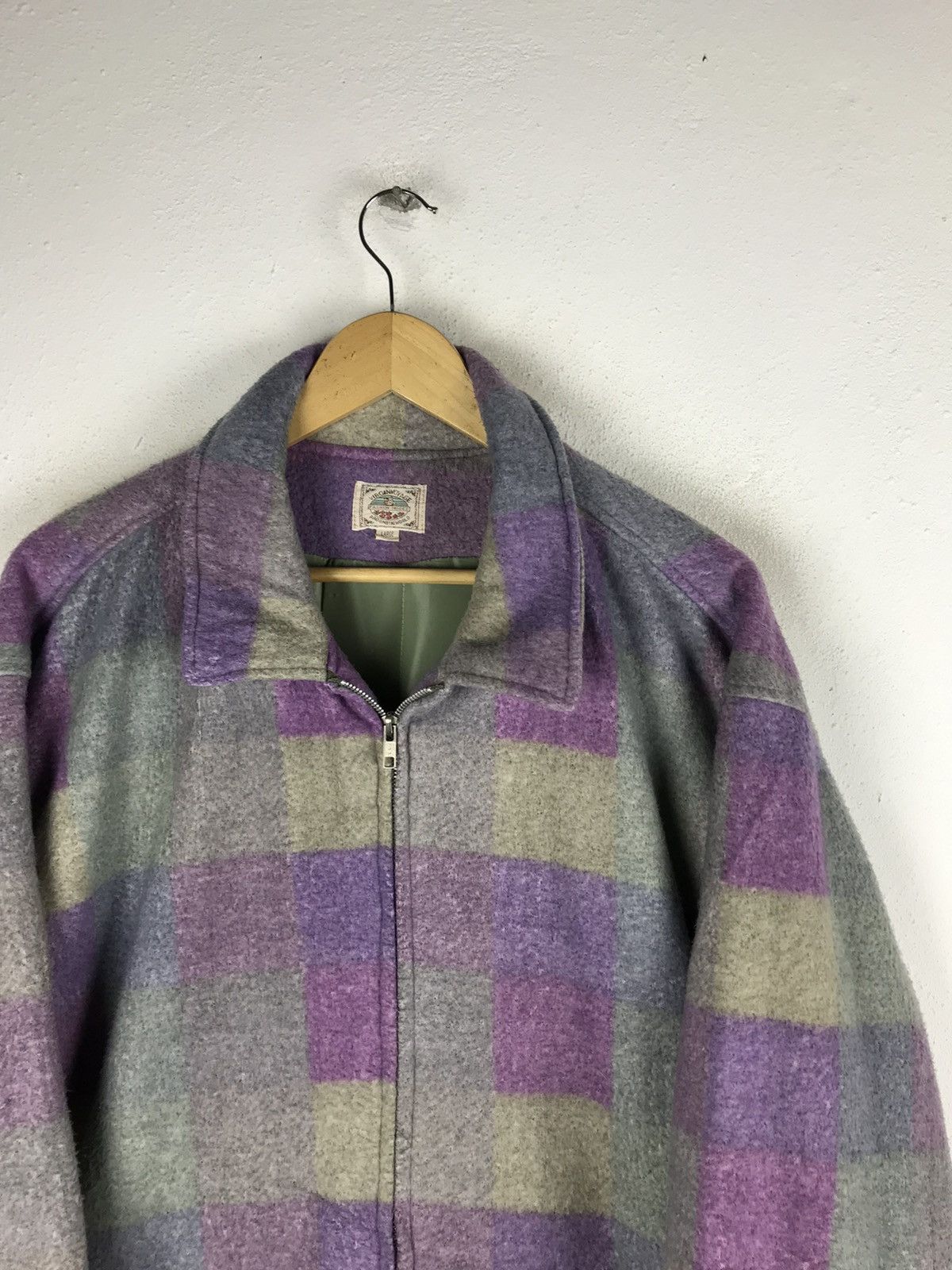 Japanese Brand × Vintage VIRGIN VOYAGE PLAID WOOL FABRIC VINTAGE JACKET Size US L / EU 52-54 / 3 - 6 Thumbnail