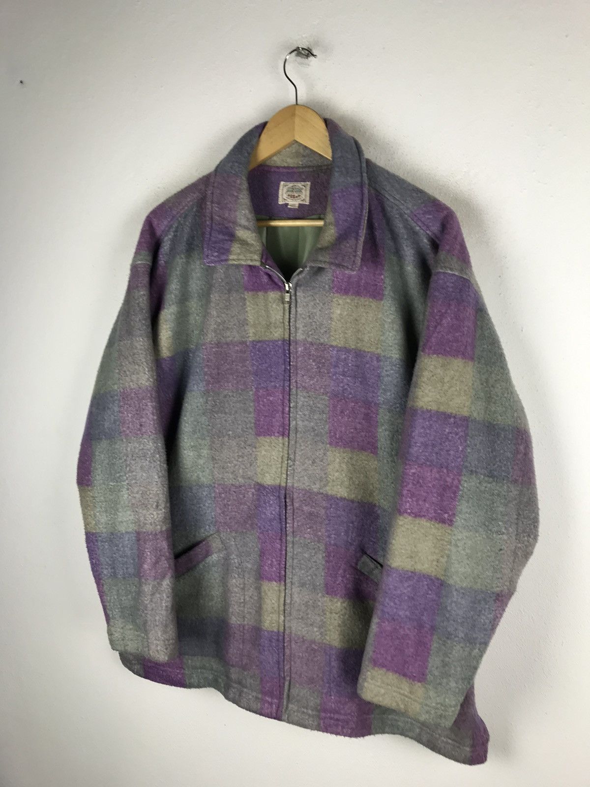 Japanese Brand × Vintage VIRGIN VOYAGE PLAID WOOL FABRIC VINTAGE JACKET Size US L / EU 52-54 / 3 - 5 Thumbnail