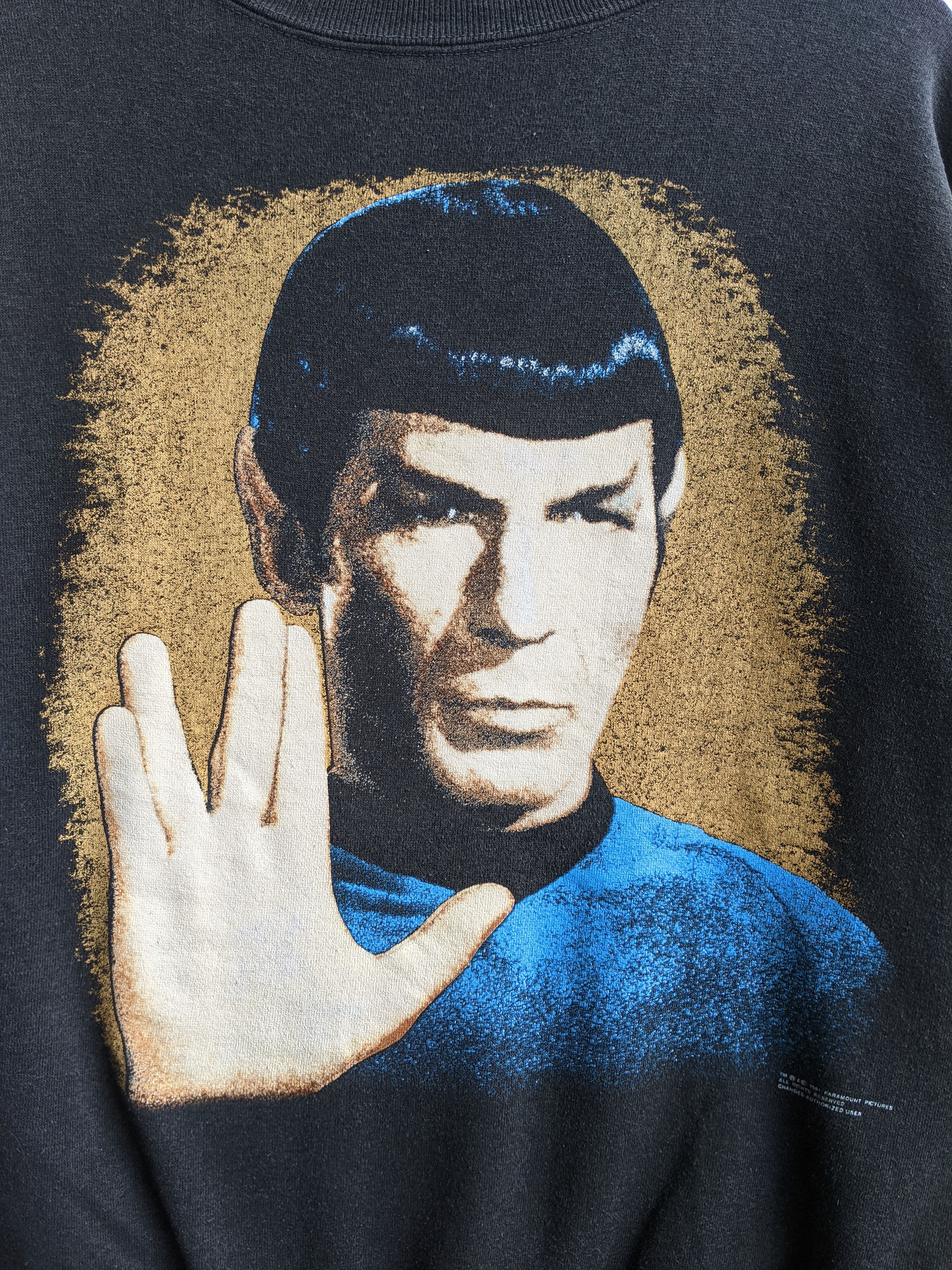 Changes RARE‼️Vintage 1991 Star Trek Mr.Spock Print Sweatshirt. Size US XL / EU 56 / 4 - 3 Thumbnail