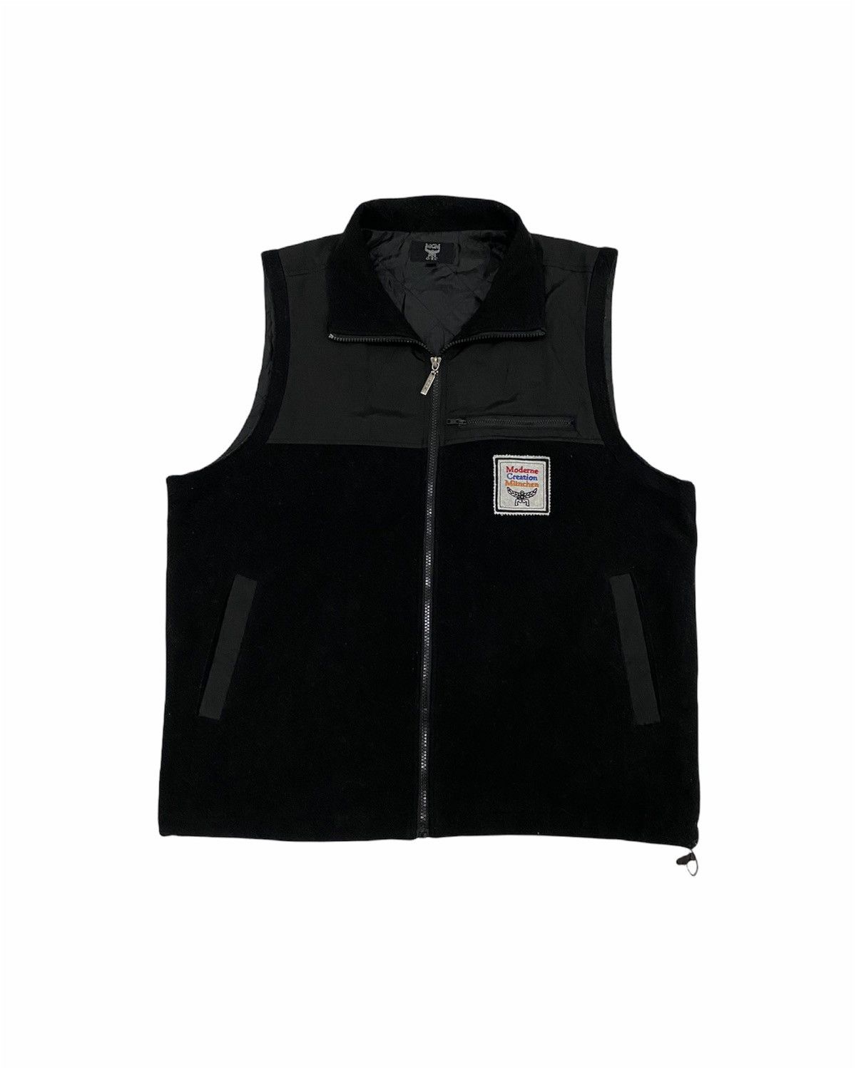 image of Moderne Creation Munchen MCM Sleeveless Jacket in Black, Men's (Size Medium)