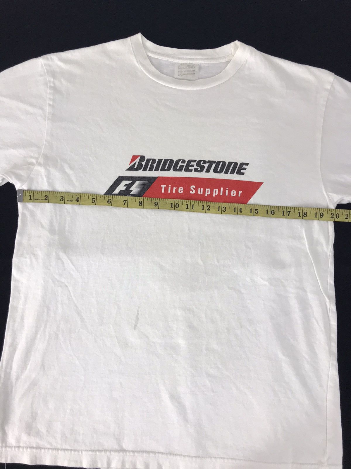 Vintage Vintage 90s Bridgestone F1 Tire Supplier Promo T-shirt Size US M / EU 48-50 / 2 - 8 Thumbnail