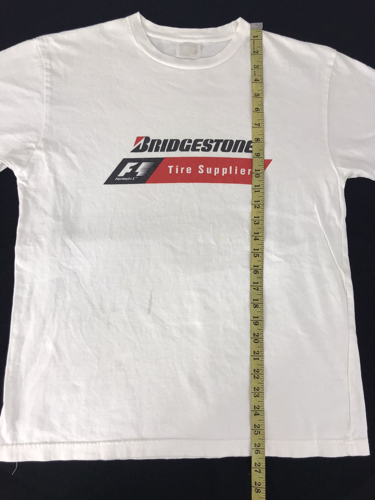 Vintage Vintage 90s Bridgestone F1 Tire Supplier Promo T-shirt Size US M / EU 48-50 / 2 - 9 Thumbnail