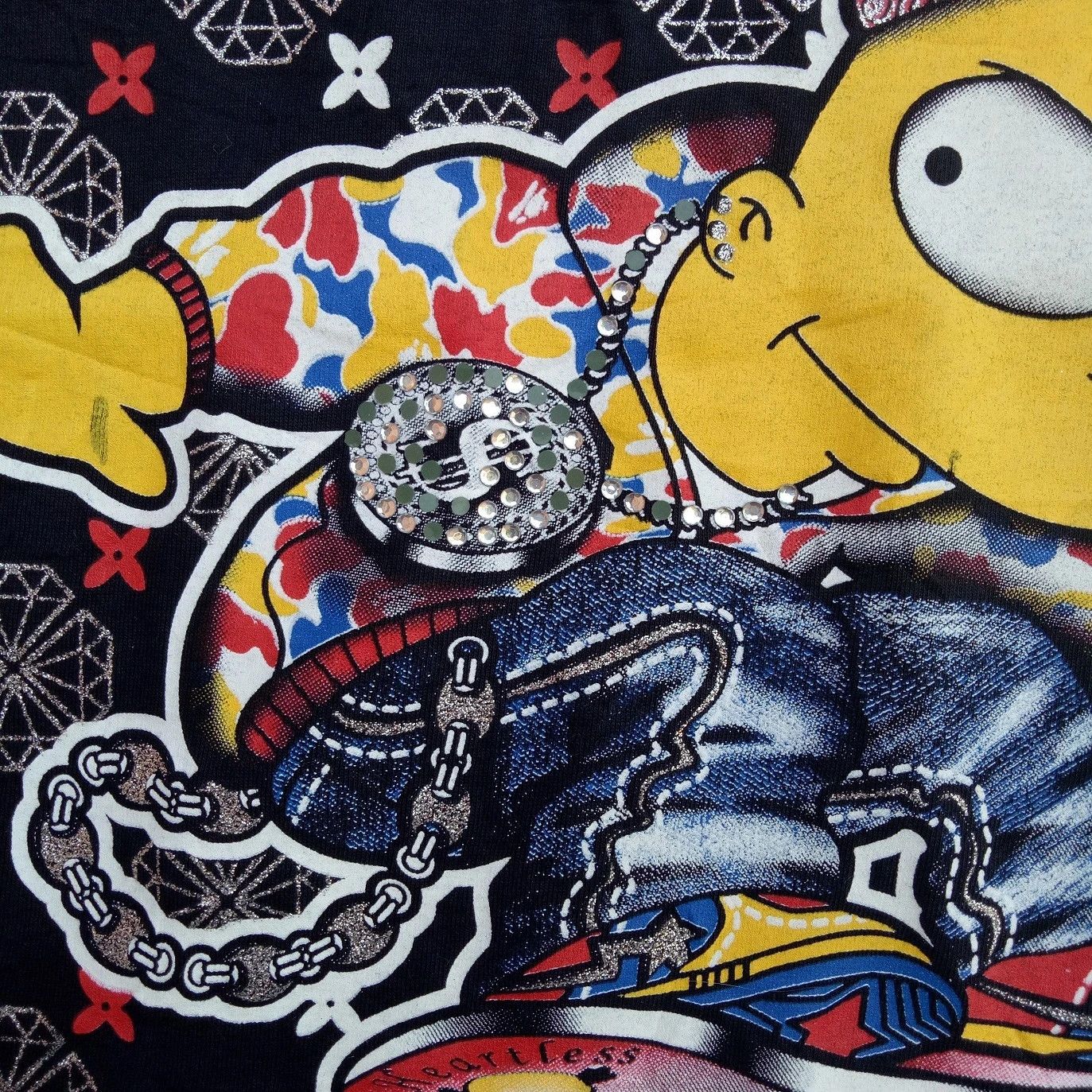 Vintage Vintage BART SIMPSON skateboarding heartless tee t-shirt Size US M / EU 48-50 / 2 - 3 Thumbnail