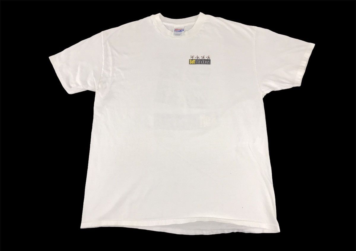 Microsoft × Vintage Vintage Run With It Soft Windows Insignia Solution Tee Size US XL / EU 56 / 4 - 2 Thumbnail