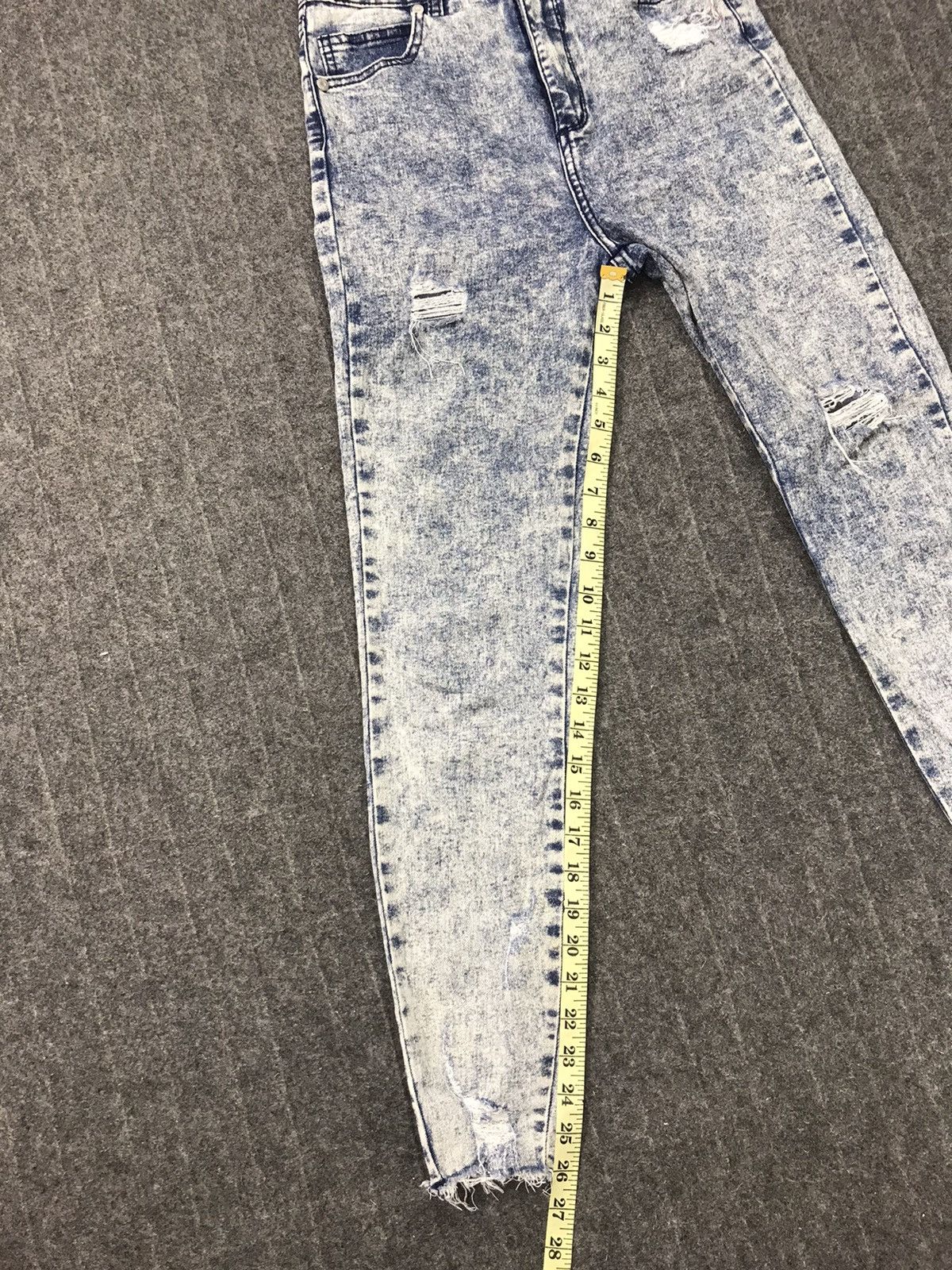 Japanese Brand Cotton On Denim Skinny Fit Cut Acid Wash Style Pants Size 26" / US 2 / IT 38 - 11 Thumbnail