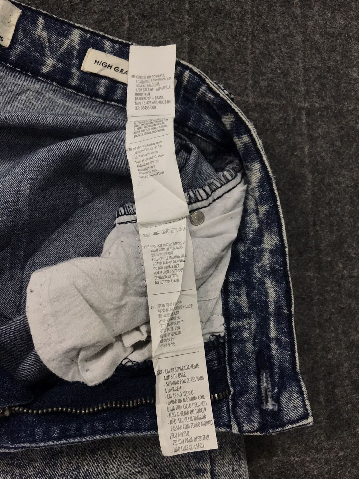 Japanese Brand Cotton On Denim Skinny Fit Cut Acid Wash Style Pants Size 26" / US 2 / IT 38 - 7 Thumbnail