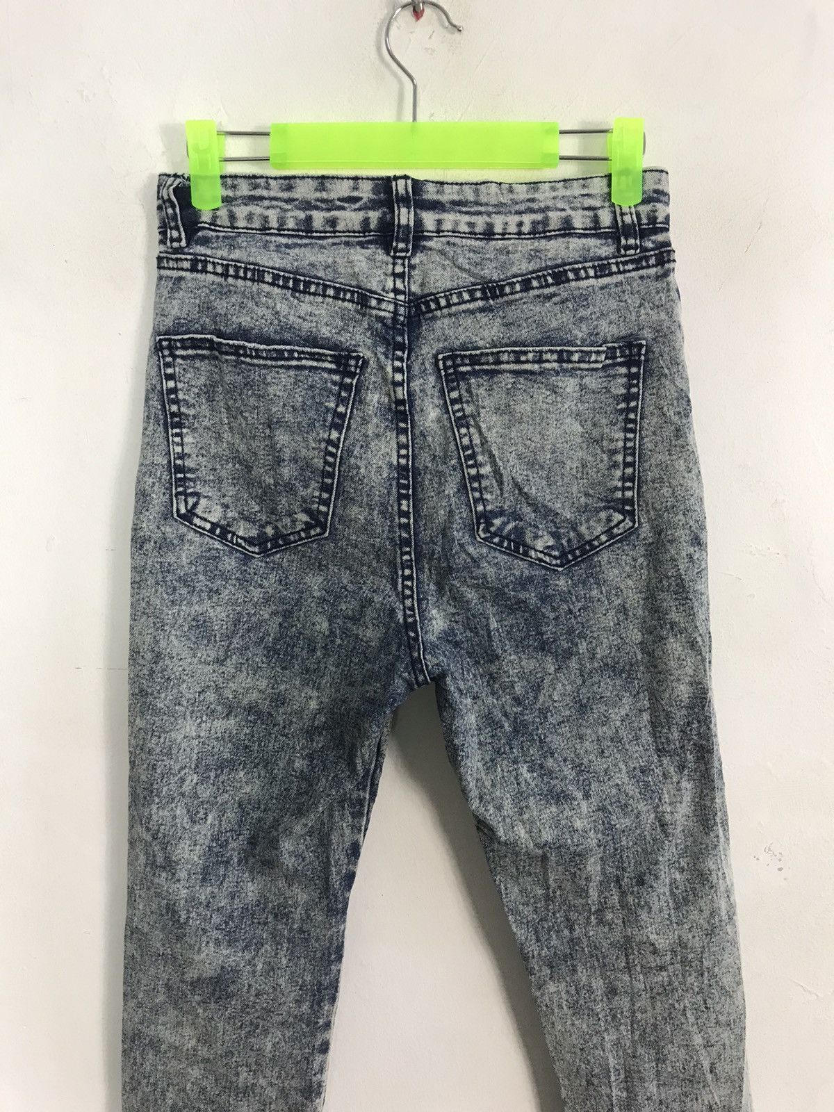 Japanese Brand Cotton On Denim Skinny Fit Cut Acid Wash Style Pants Size 26" / US 2 / IT 38 - 4 Thumbnail