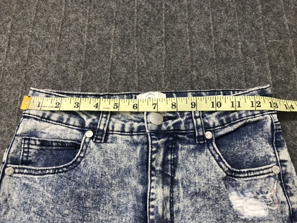 Japanese Brand Cotton On Denim Skinny Fit Cut Acid Wash Style Pants Size 26" / US 2 / IT 38 - 9 Thumbnail