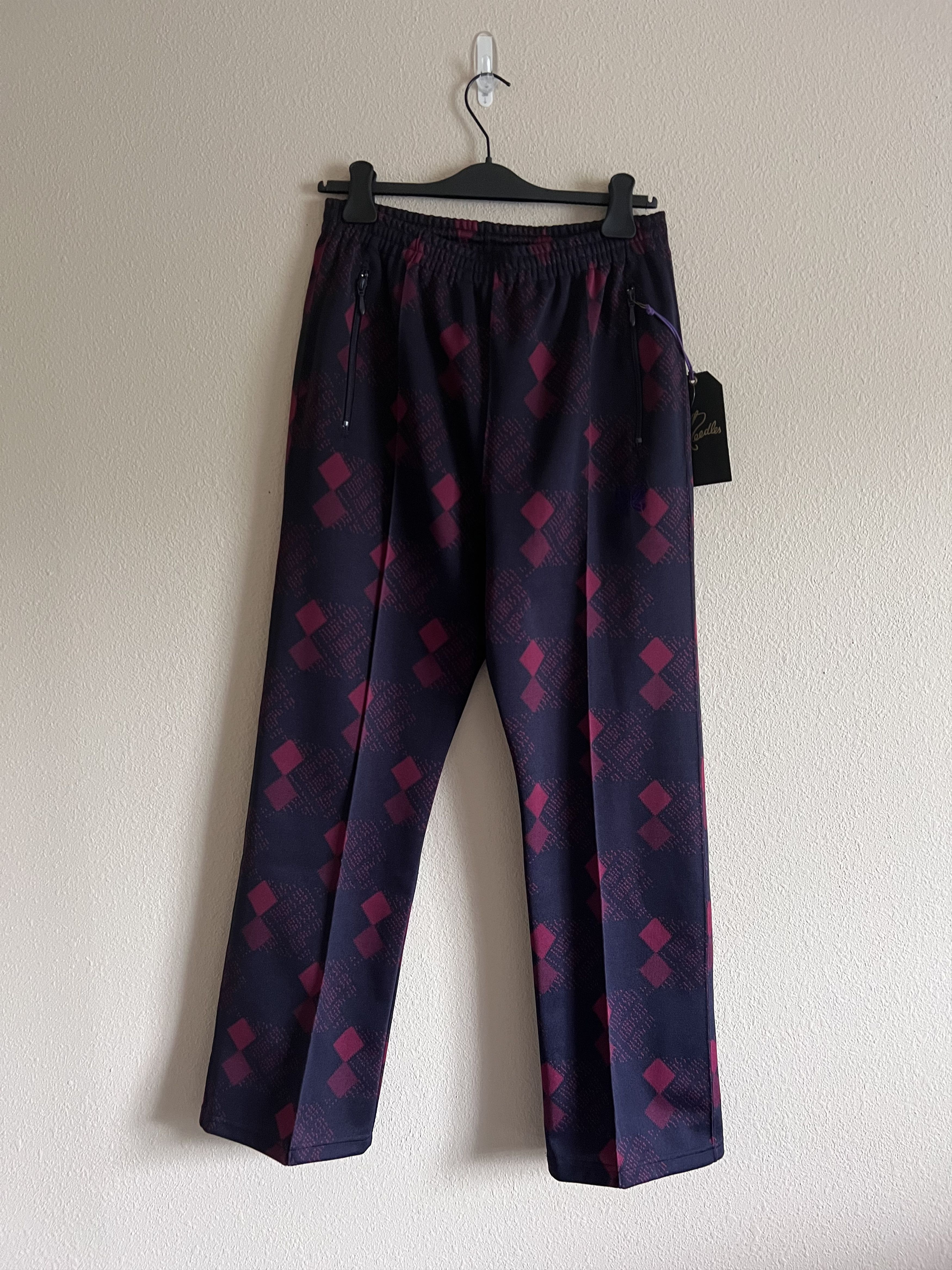 Needles Needles Poly Track Pants in Jacquard Navy Size US 32 / EU 48 - 1 Thumbnail