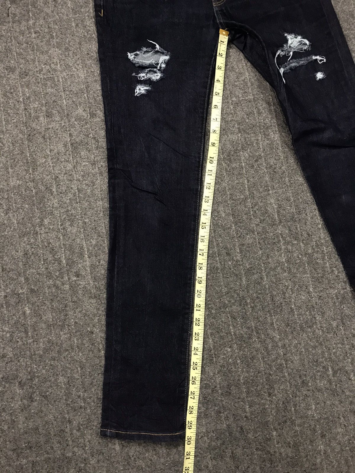 Japanese Brand × Vintage Vintage Japanese Brand Skinny Style Fits Distressed Denim Size US 32 / EU 48 - 9 Thumbnail