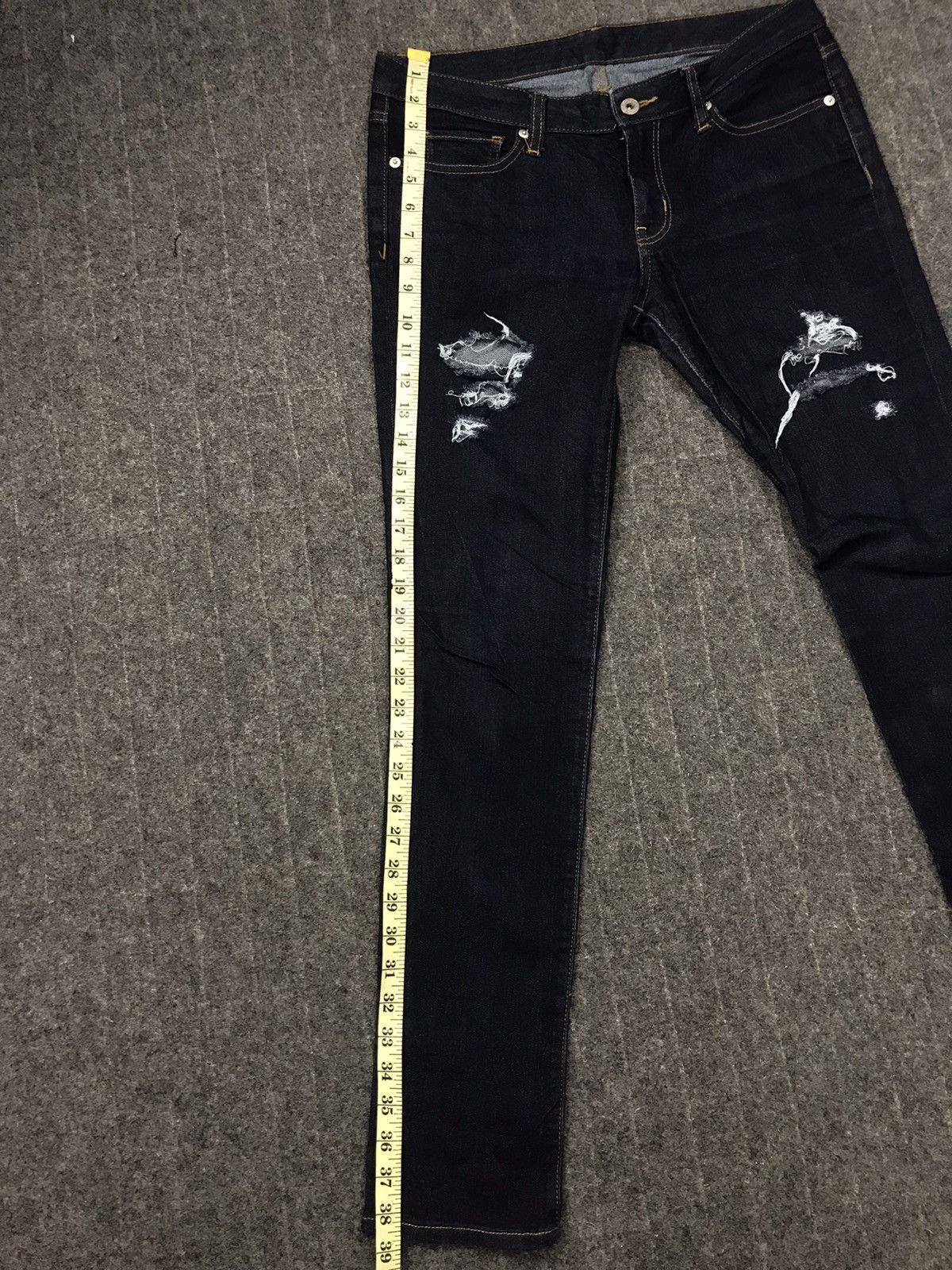 Japanese Brand × Vintage Vintage Japanese Brand Skinny Style Fits Distressed Denim Size US 32 / EU 48 - 8 Thumbnail